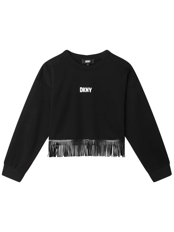 DKNY Mikina D35S93 D Čierna Regular Fit
