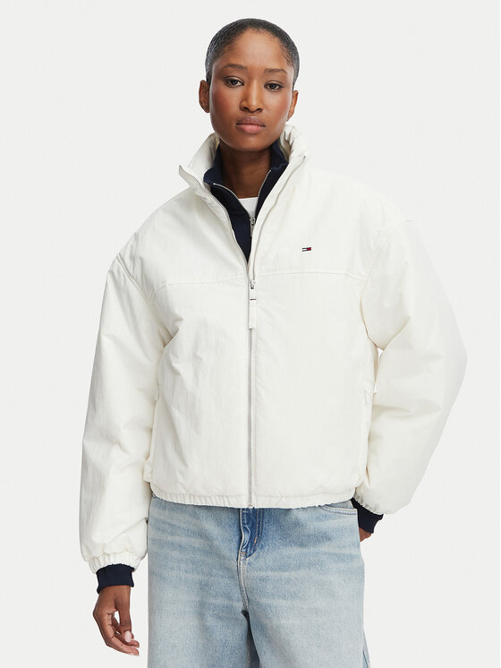 Tommy Jeans Tommy Jeans Demisezoninė striukė DW0DW22908 Balta Regular Fit