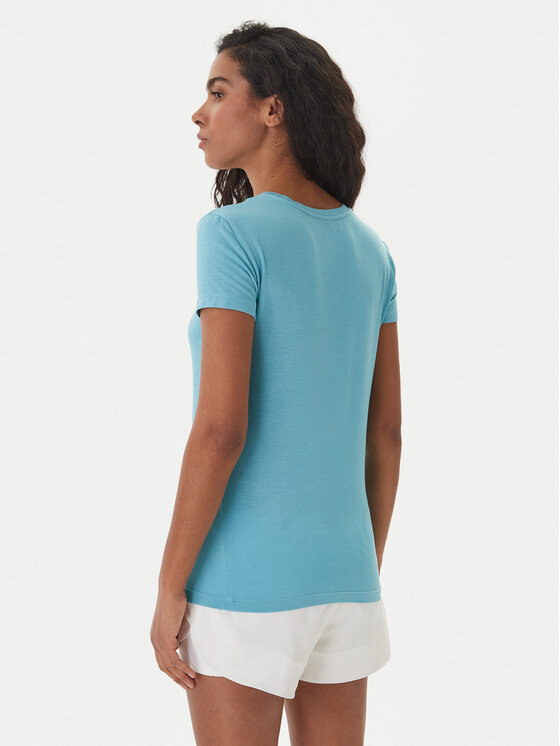 Emporio Armani Emporio Armani T-särk EW000409 AF19024 U9163 Türkiissinine Regular Fit