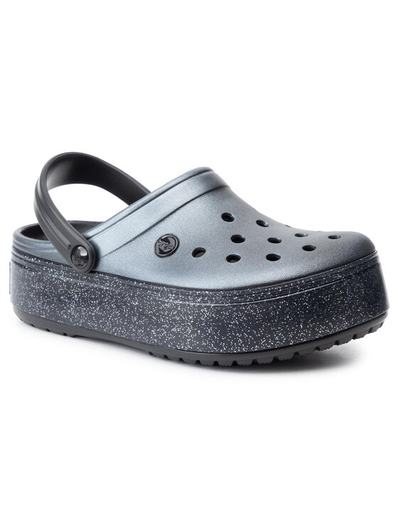 Crocs Klapki Platform Metallic Clg Mtl 205912 Czarny Modivo.pl