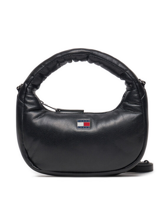 Geantă Tommy Jeans Tjw Pillow Mini Hobo AW0AW16976 Negru