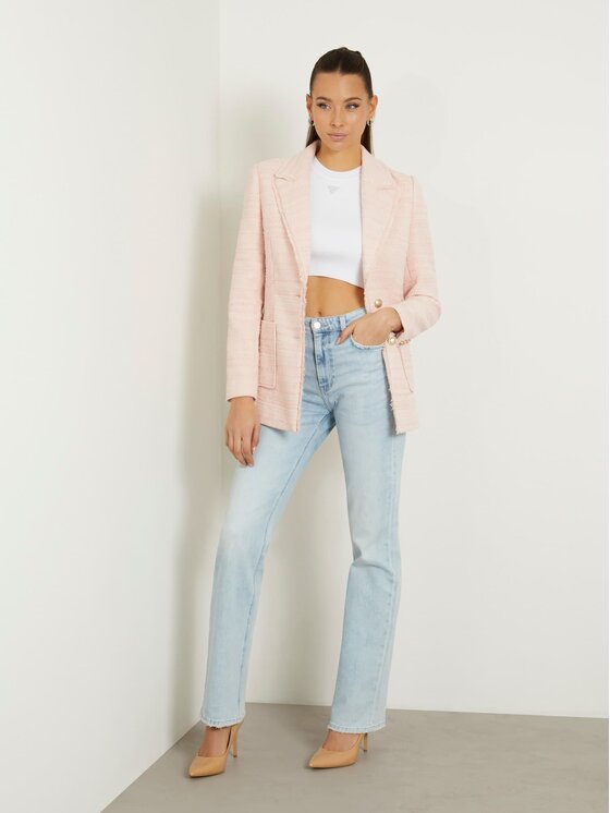 Guess Guess Top 161417 Biały Classic Fit