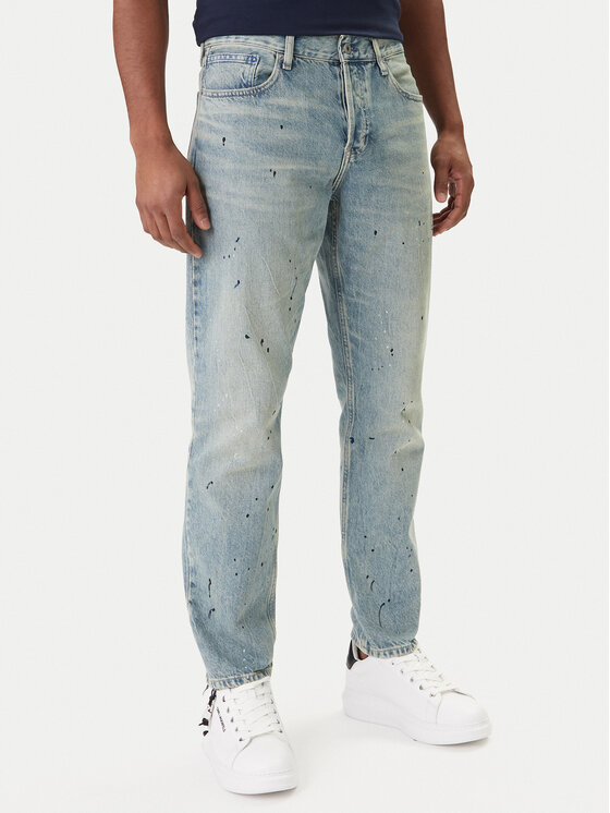 Karl Lagerfeld Jeans Jeansy B1M10054 Niebieski Tapered Fit