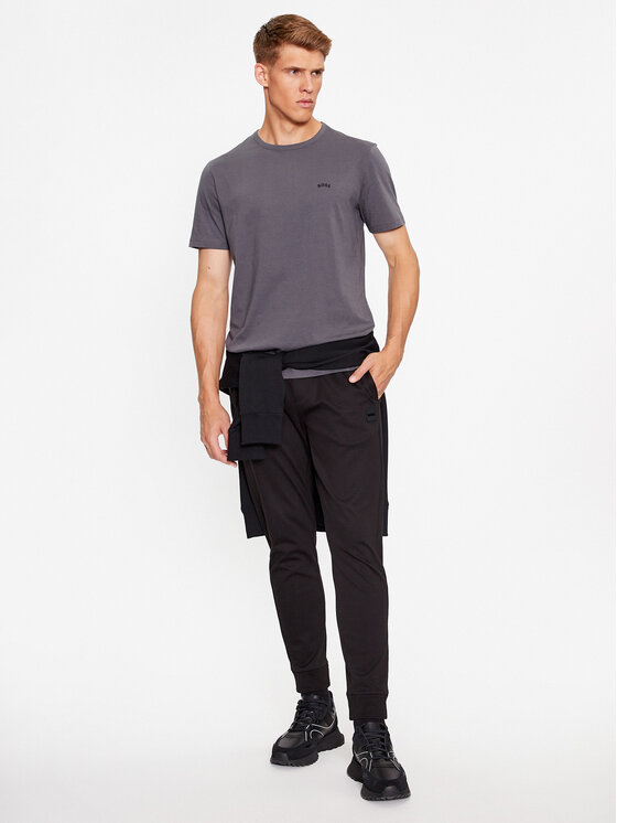 BOSS Boss T-shirt Tee Curved 50469062 Siva Regular Fit