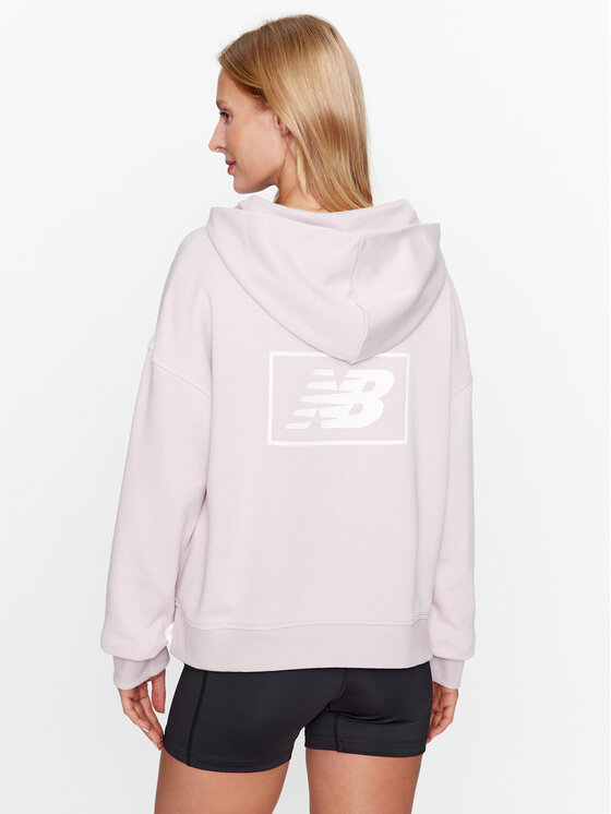 New Balance New Balance Суитшърт Essentials French Terry Hoodie WT33512 Виолетов Regular Fit