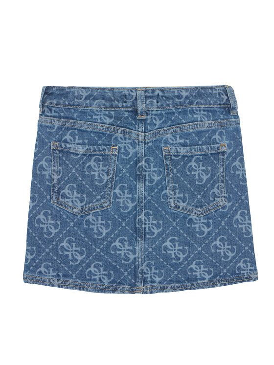 Guess Guess Spódnica jeansowa J6RD03 D5FM0 Niebieski Regular Fit