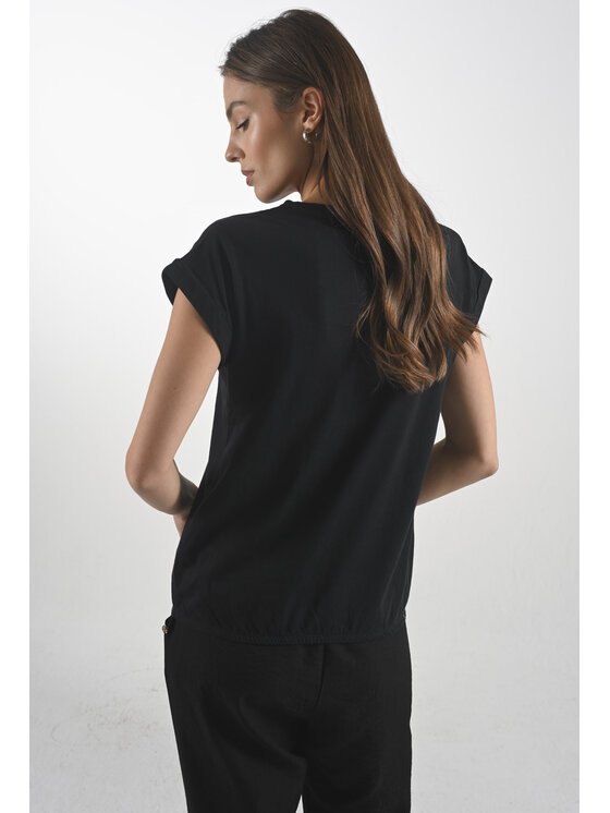 Femestage Femestage T-Shirt Femestage AB BASE TSH1532-020 Černá Regular Fit