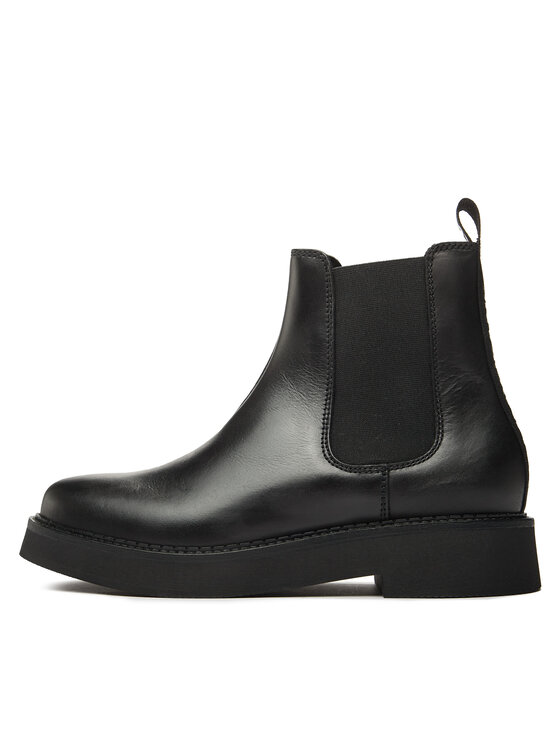 Tommy Jeans Tommy Jeans Боти тип челси Tjw Chelsea Flat Boot EN0EN02311 Черен