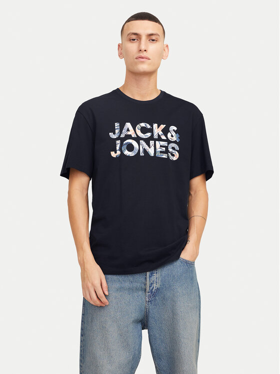 Jack&Jones Jack&Jones Tričko Bryan 12268127 Tmavomodrá Relaxed Fit