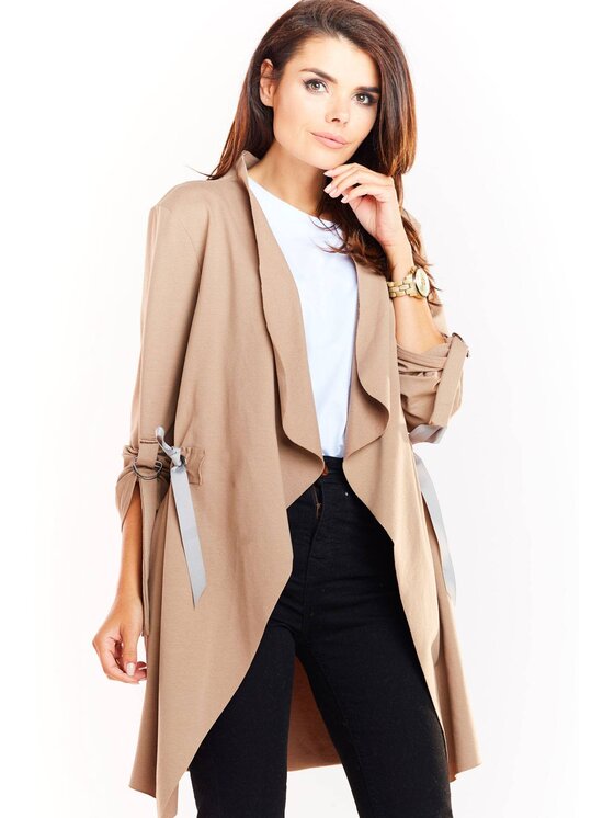 Infinite You Mikina M222 Béžová Basic Fit