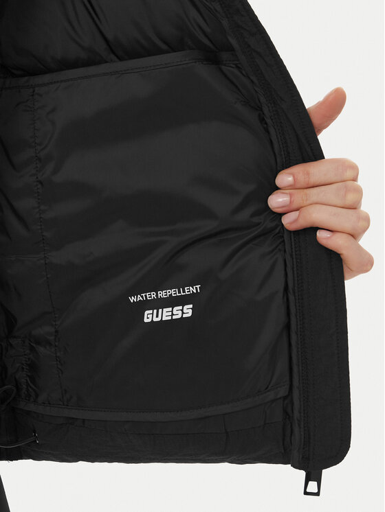 Guess Guess Dūnu jaka New Claudia V4YL03 WFUD0 Melns Regular Fit