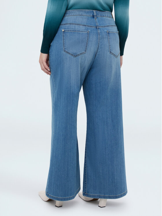 Fiorella Rubino Fiorella Rubino Jeans P463T305222N004 Turchese Flared Fit