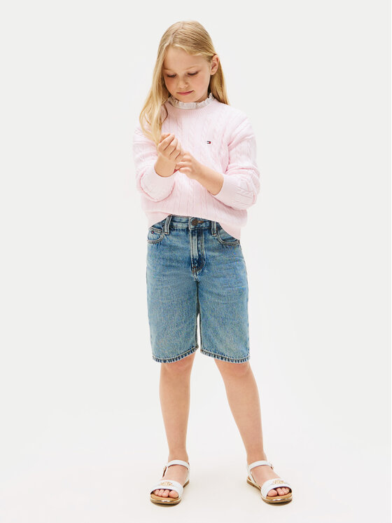 Tommy Hilfiger Tommy Hilfiger Пуловер KG0KG08547 Розов Regular Fit