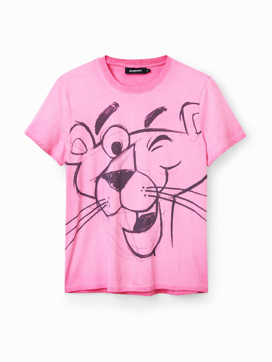Desigual Desigual T-särk PINK PANTHER 23SWTK81 Roosa Regular Fit