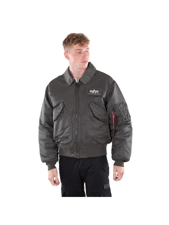 Alpha Industries Alpha Industries Kurtka bomber AI.100102-04-5XL Szary Regular Fit