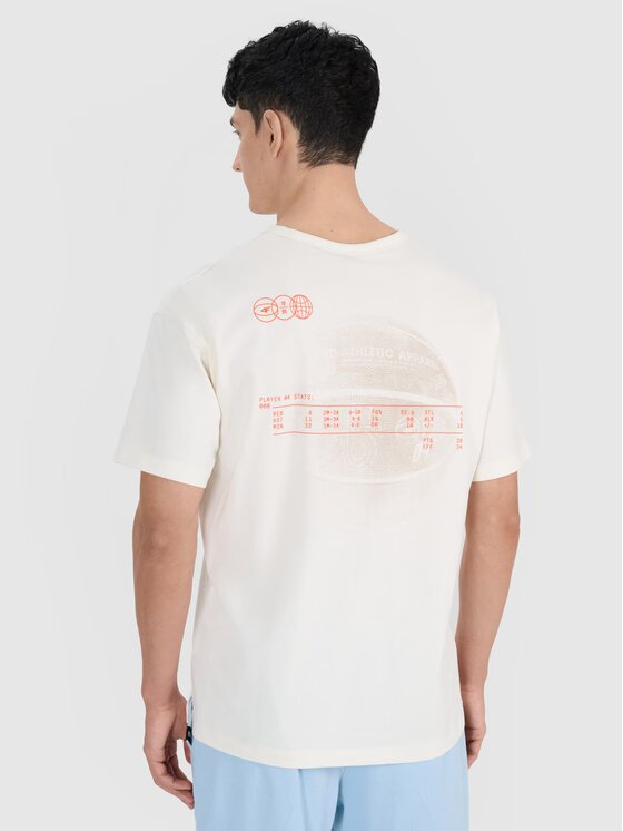 4F 4F T-Shirt 4FRSS25TTSHM2652-11S Bílá Oversize