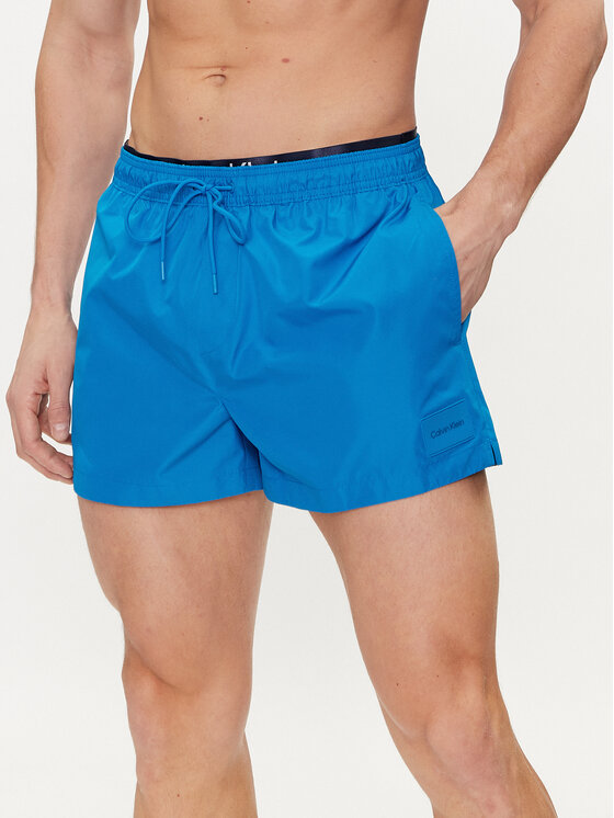 Calvin Klein Swimwear Kopalne hlače KM0KM00947 Modra Regular Fit