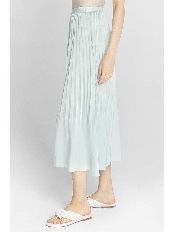 Deni Cler Milano Deni Cler Milano Spódnica midi T-DC-7013-F2-40-43-1 Zielony Regular Fit