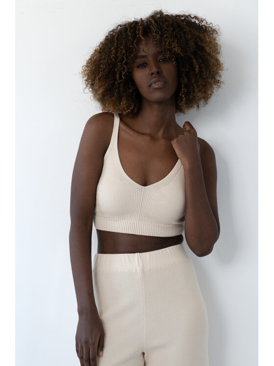Fobya Fobya Top F2032 Beżowy Basic Fit