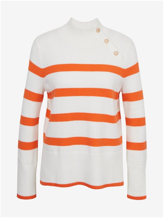 Orsay Orsay Sweter 507493-001000__L Pomarańczowy Regular Fit