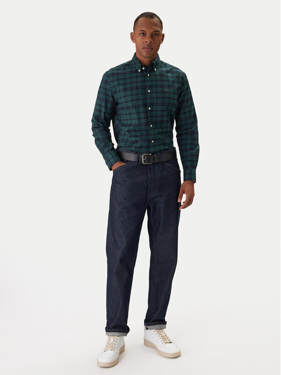 Tommy Hilfiger Tommy Hilfiger Camicia MW0MW41493 Verde Regular Fit
