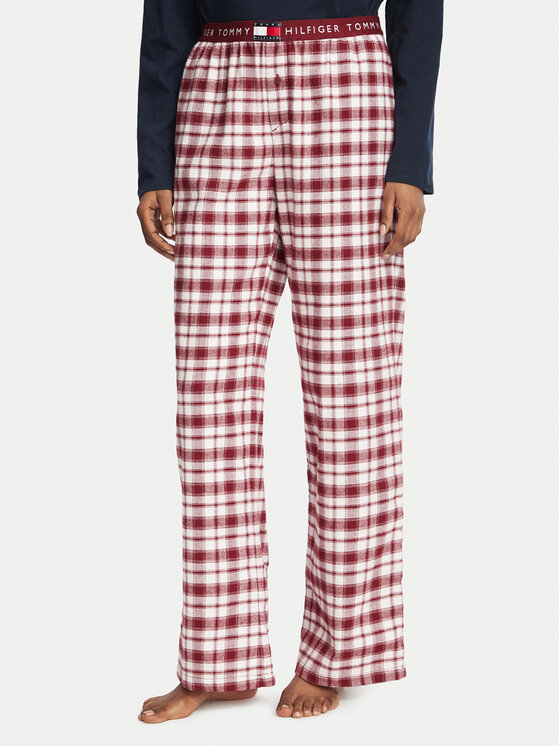 Tommy Hilfiger Tommy Hilfiger Pyjamahose UW0UW06624 Dunkelrosa Regular Fit