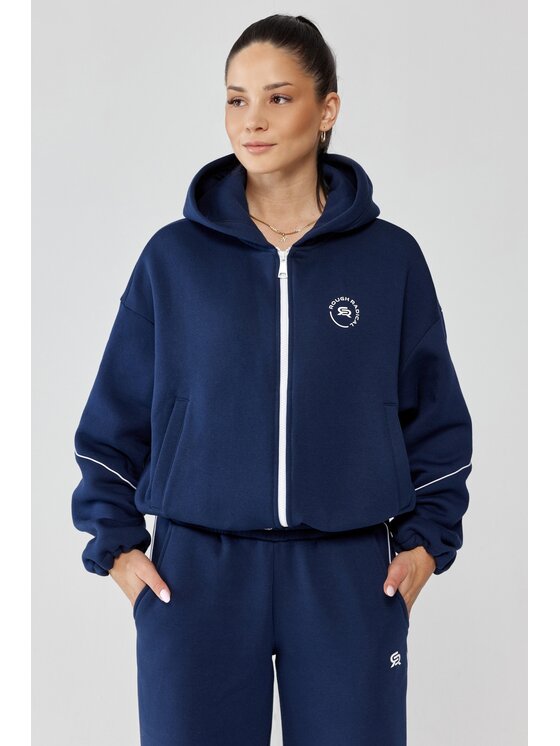 ROUGH RADICAL ROUGH RADICAL Bluza TRIP HOODIE ZIP Granatowy Oversize