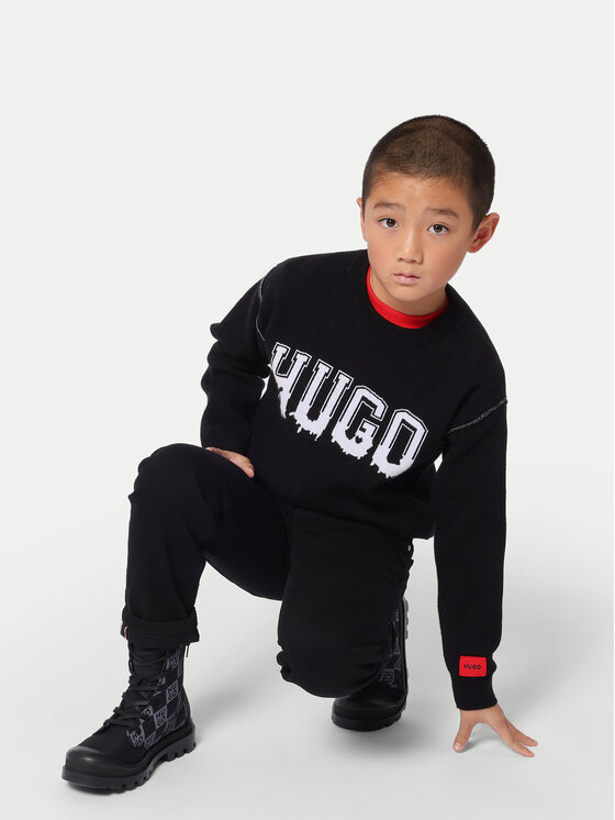 HUGO Hugo Τζιν G00185 M Μαύρο Slim Fit