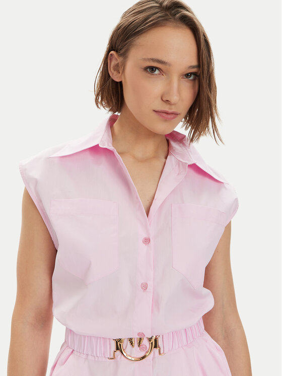 PINKO Pinko Srajčna obleka Anaceta 103111 A1P4 Roza Regular Fit