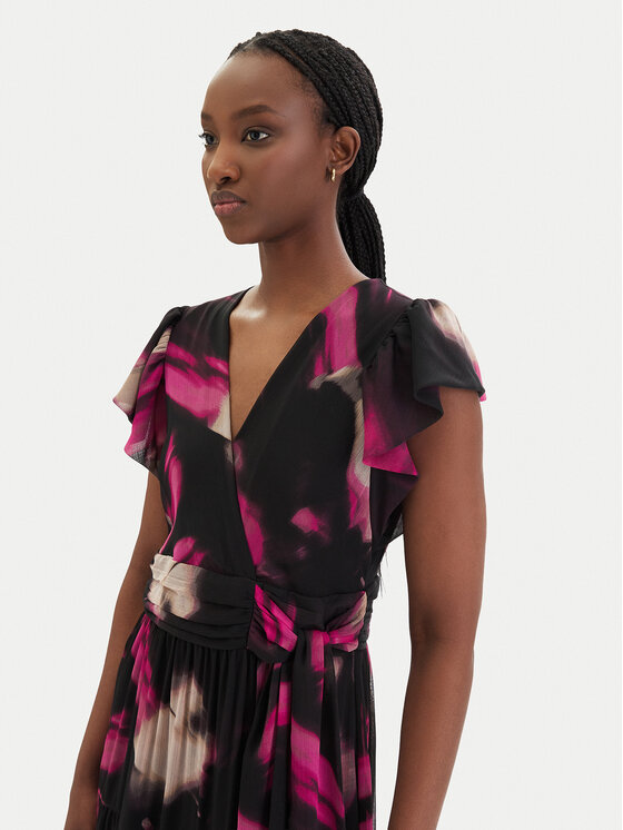 DKNY DKNY Kokteiļkleita DD5G1562 Melns Regular Fit