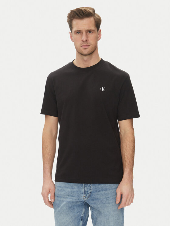 Calvin Klein Jeans Calvin Klein Jeans Póló Painted J30J327523 Fekete Regular Fit