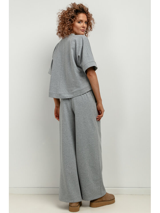 Tessita Tessita Bluza T416/2/XL-XXL Szary Loose Fit