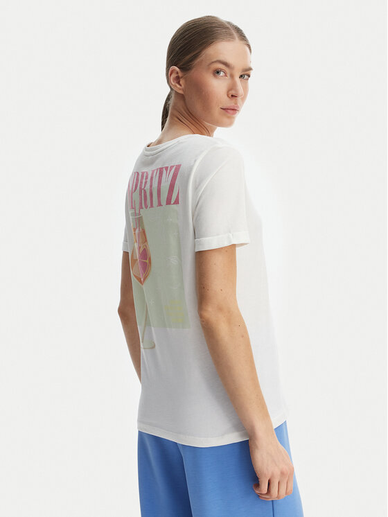 ONLY Tricou Kita 15291465 Alb Regular Fit