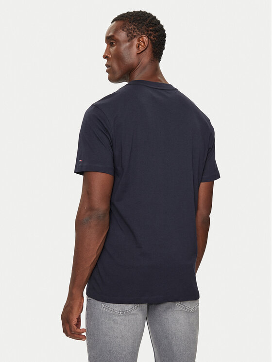 Tommy Hilfiger Tommy Hilfiger T-shirt UM0UM03344 Tamnoplava Regular Fit