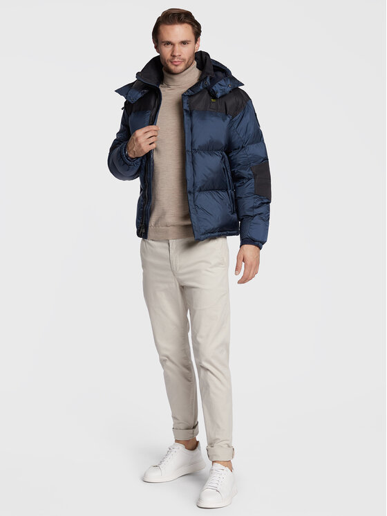Blauer Blauer Pehelykabát Emerson BLUC03217 006365 Sötétkék Regular Fit