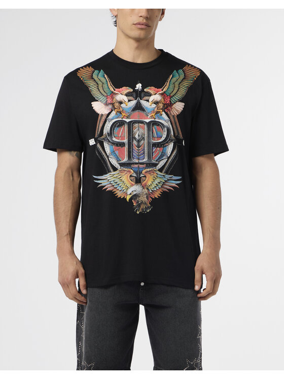 PHILIPP PLEIN PHILIPP PLEIN T-Shirt 29023 Czarny Regular Fit