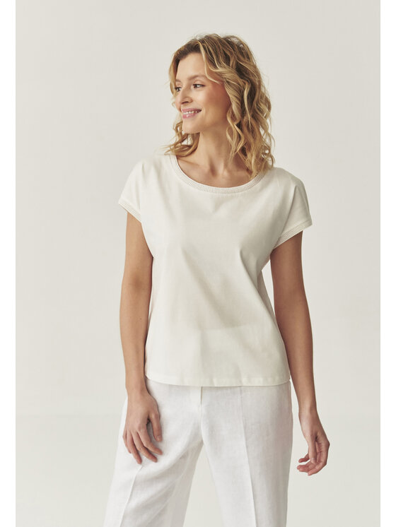 TATUUM TATUUM Bluzka LOPINI Kremowy Loose Fit