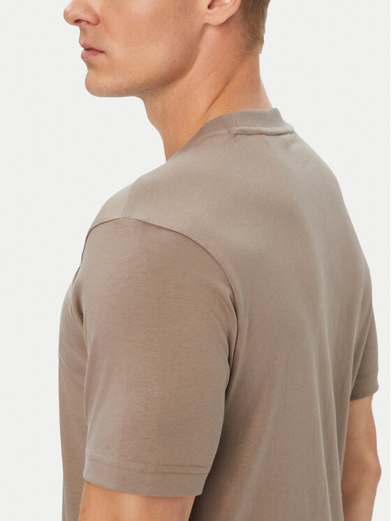 BOSS BOSS Футболка Logo 50553652 Темно-бежевий Regular Fit