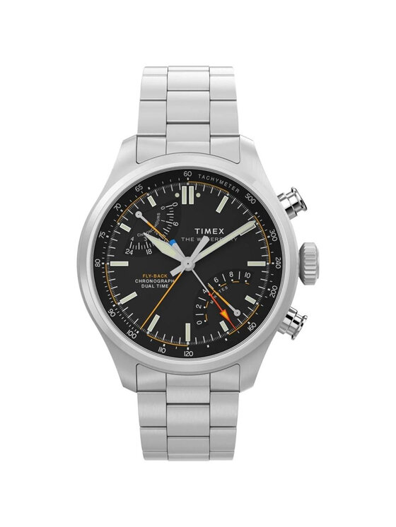 Timex Timex Zegarek TW2Y70200 Srebrny