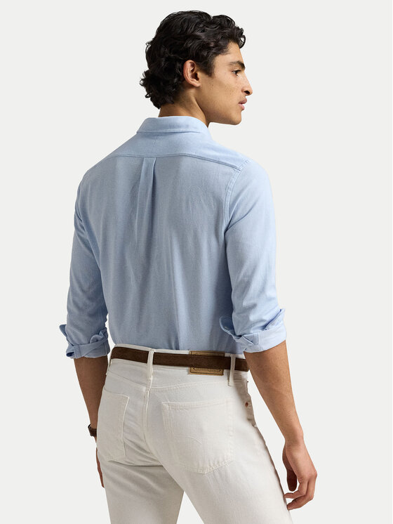 Polo Ralph Lauren Polo Ralph Lauren Marškiniai 710932545013 Žydra Slim Fit