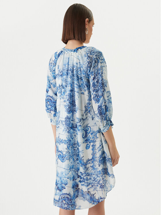 BOSS Boss Sommerkleid Difloru 50454550 Blau Oversize