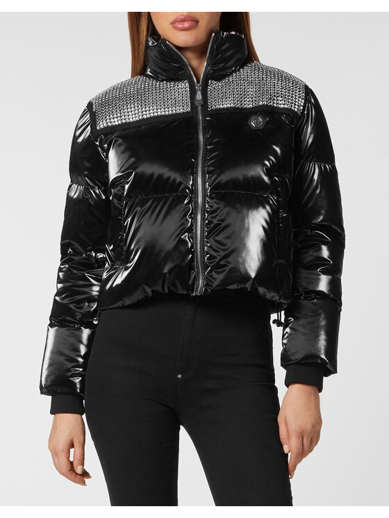 PHILIPP PLEIN PHILIPP PLEIN Kurtka zimowa 14881 Czarny Regular Fit