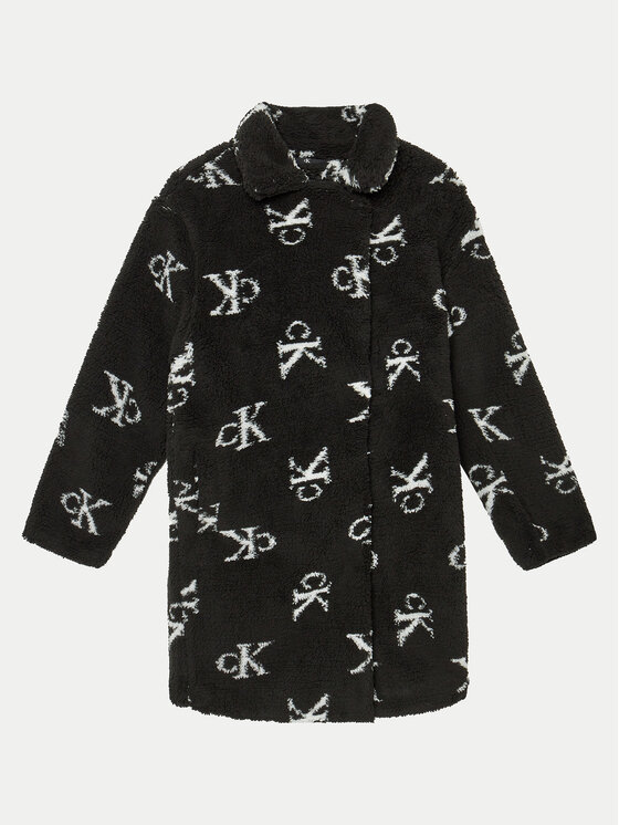 Calvin Klein Jeans Calvin Klein Jeans Verstos odos kailiniai Teddy IG0IG02594 Juoda Relaxed Fit