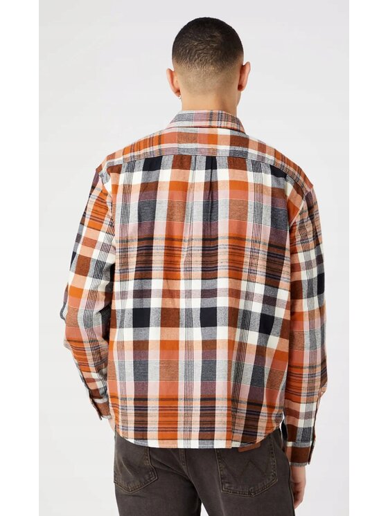 Wrangler Wrangler Koszula 1 Pkt Shirt Kolorowy Relaxed Fit