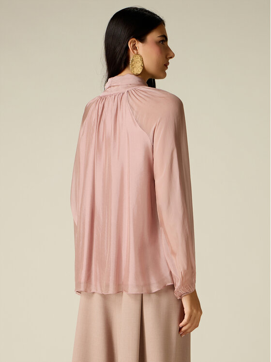 Oltre Oltre Blusa 2060J100893N006 Rosa Regular Fit