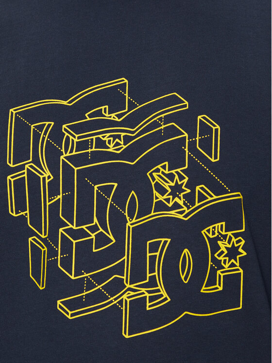 DC Shoes DC Shoes T-Shirt Rebuild Hss ADYZT05337 Granatowy Regular Fit