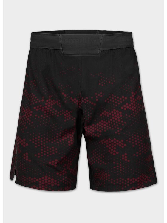 PITBULL PITBULL Szorty sportowe HEX CAMO HILLTOP Czarny Regular Fit