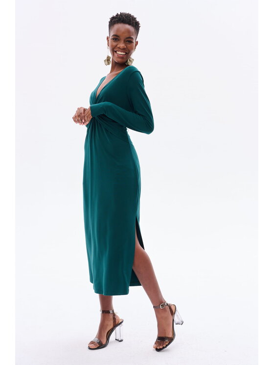 blue shadow blue shadow Sukienka codzienna Casy Zielony Regular Fit