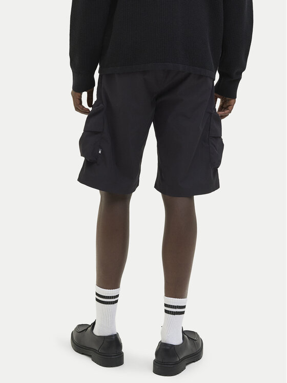 Jack&Jones Jack&Jones Kratke hlače iz tkanine Cole 12269386 Črna Cargo Fit