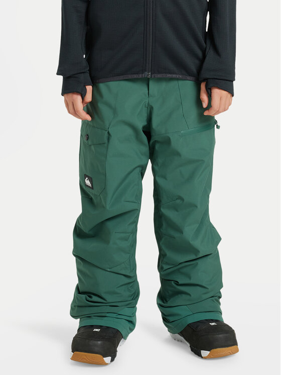 Quiksilver Quiksilver Snowboardové kalhoty Utility EQBTP03057 Zelená Regular Fit